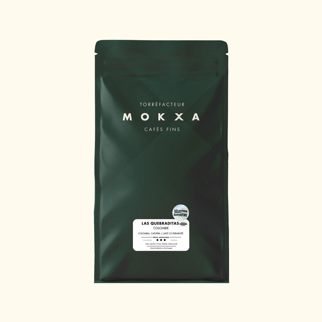 Café de Colombie Las Quebraditas en grains, paquet 1 kg, Mates Café