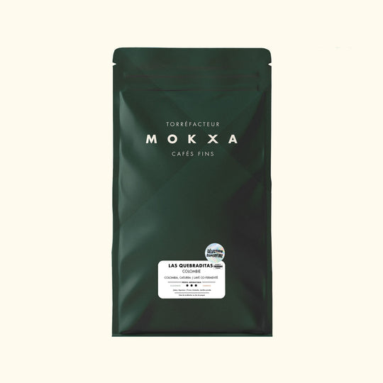 Café de Colombie Las Quebraditas en grains, paquet 1 kg, Mates Café