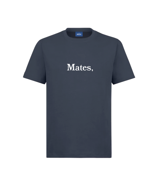 Mates, Café. Regular Tee Navy