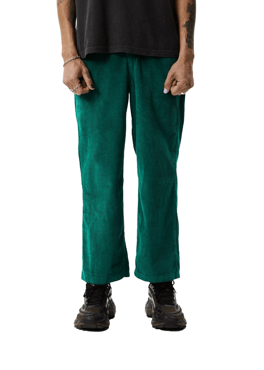 Afends Pantalons Pablo Union Pants Emerald