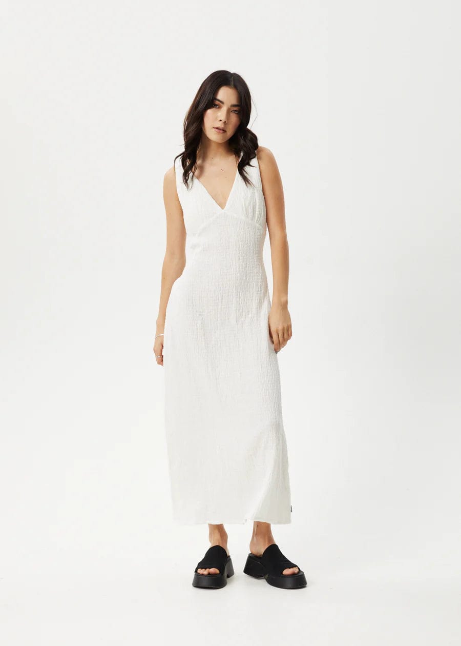 Afends Robe & Jupe Focus Seersucker Maxi Dress