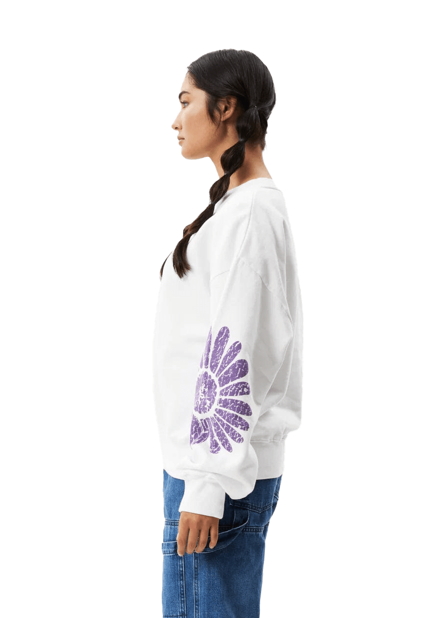 Afends Sweat & Pull Daisy Crewneck White
