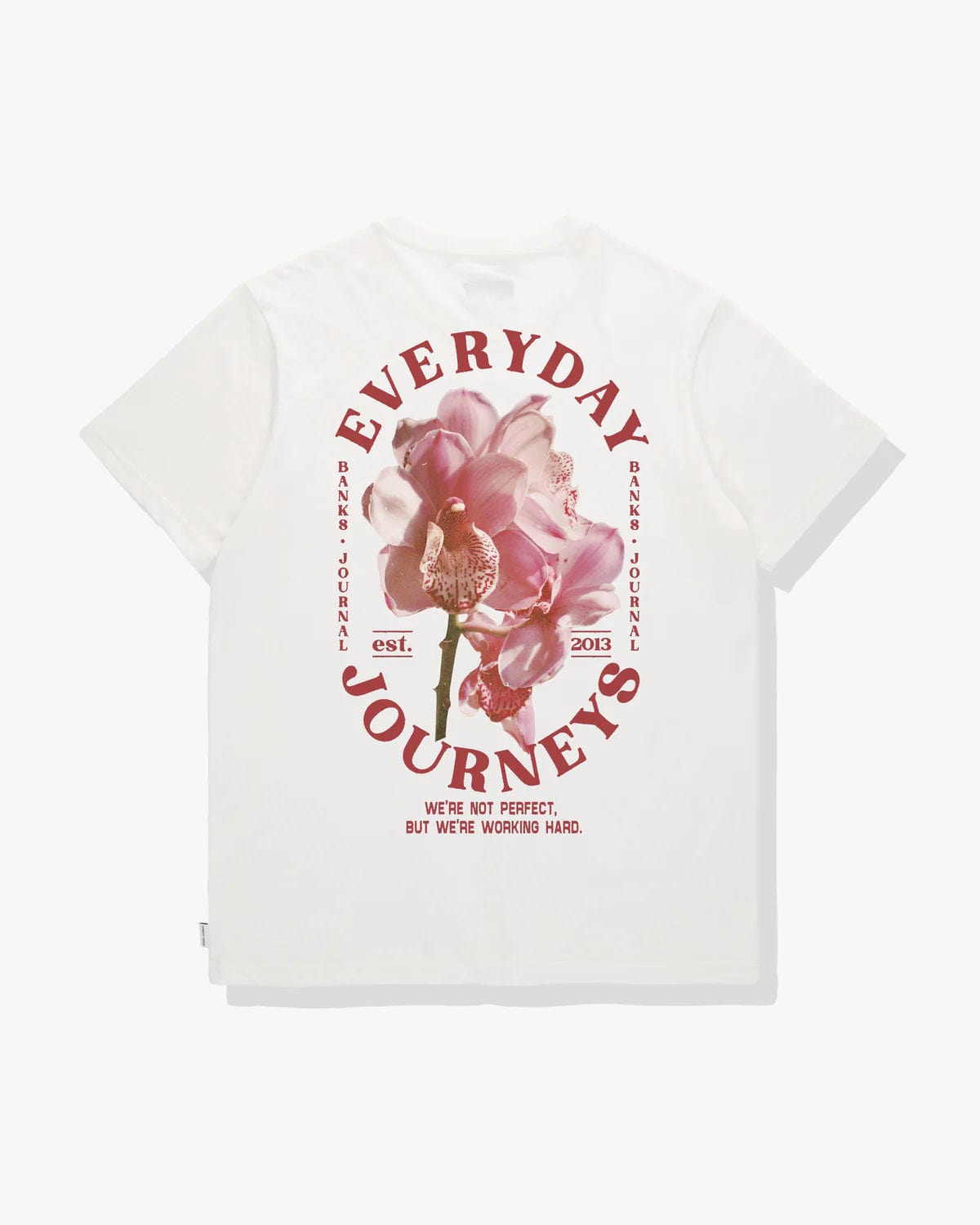 Banks Journal T-shirt Orchid Tee Off White