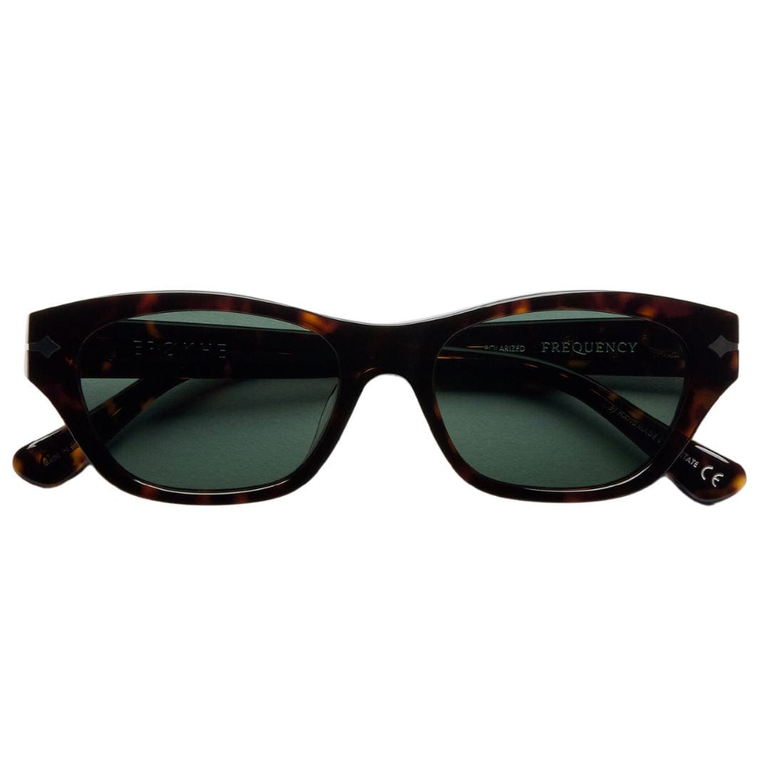 Epøkhe lunettes de soleil ONE SIZE Frequency Sunglasses Tortoise Polished / Green Polarized