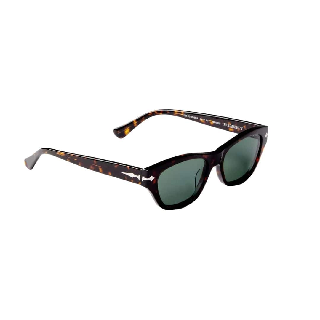 Epøkhe lunettes de soleil ONE SIZE Frequency Sunglasses Tortoise Polished / Green Polarized