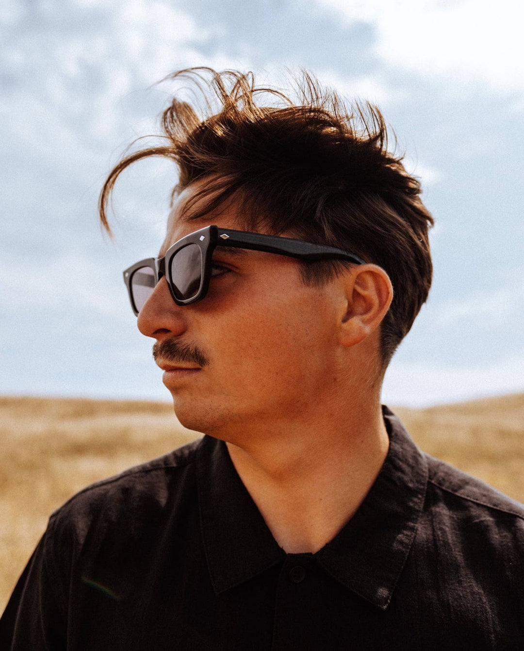 Epøkhe lunettes de soleil ONE SIZE Stereo - Black Polished / Black