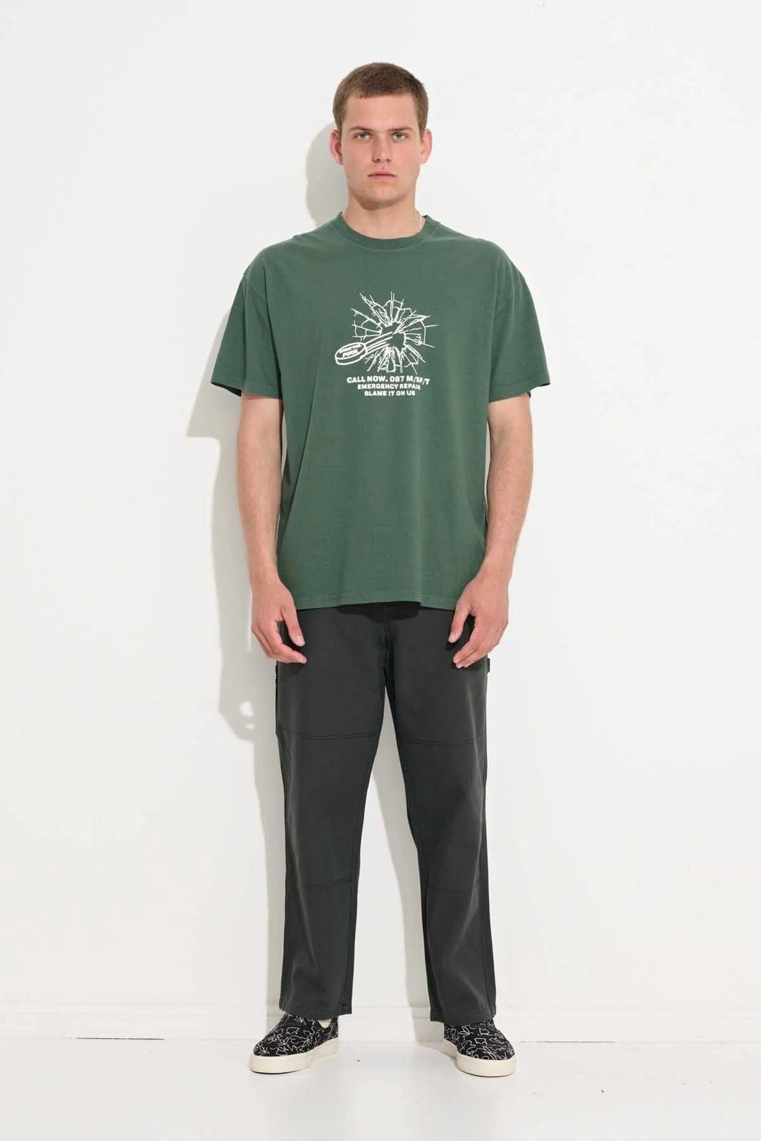 Misfit Blame Us Ss Tee Pigment Green