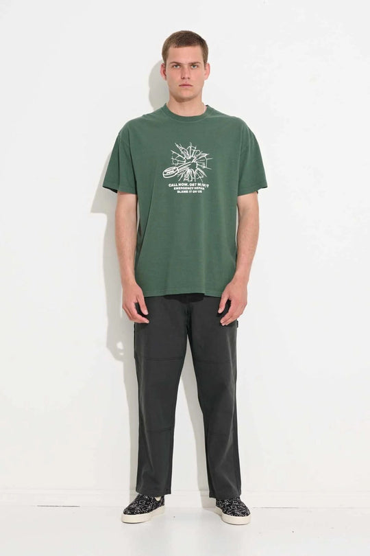 Misfit Blame Us Ss Tee Pigment Green