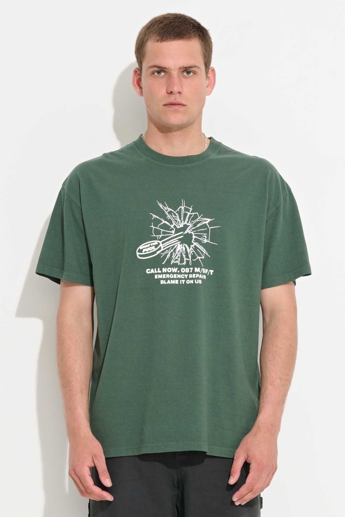 Misfit Blame Us Ss Tee Pigment Green