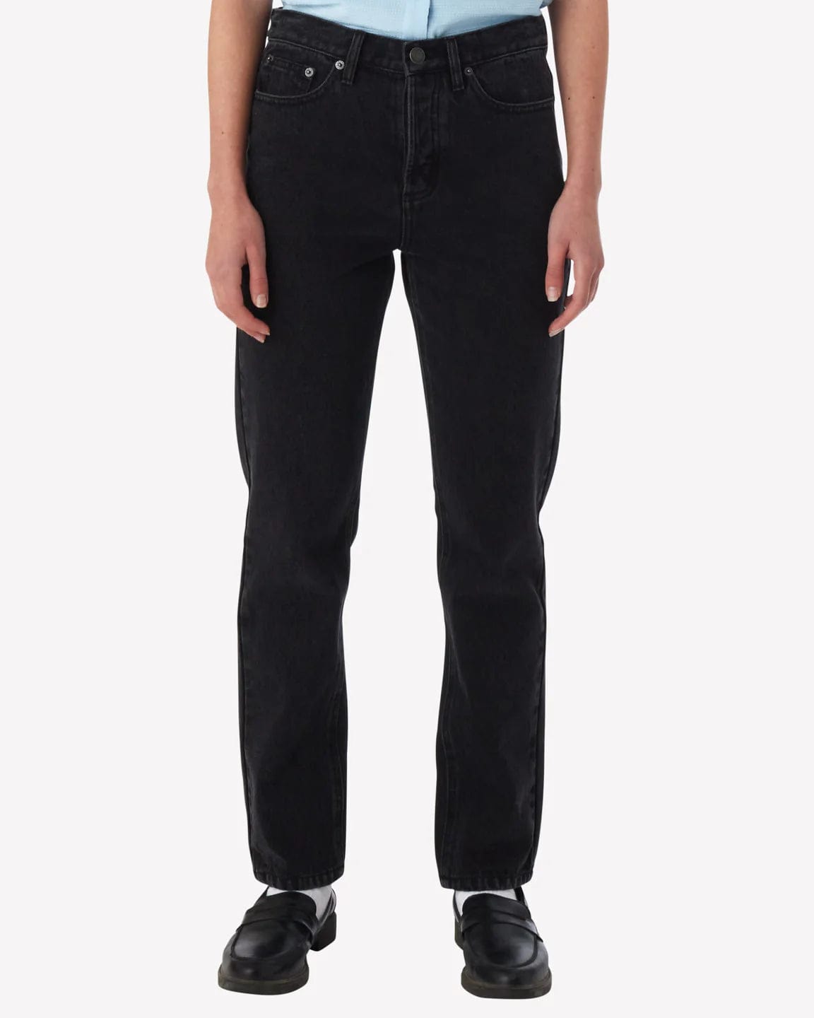 Obey Pantalons Effortless Denim Faded Black