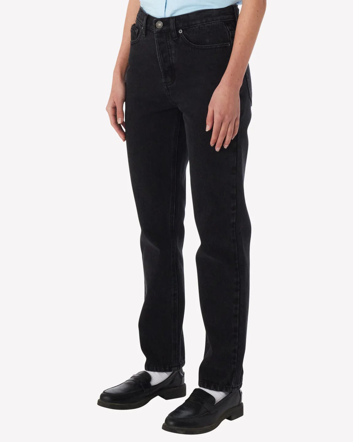 Obey Pantalons Effortless Denim Faded Black