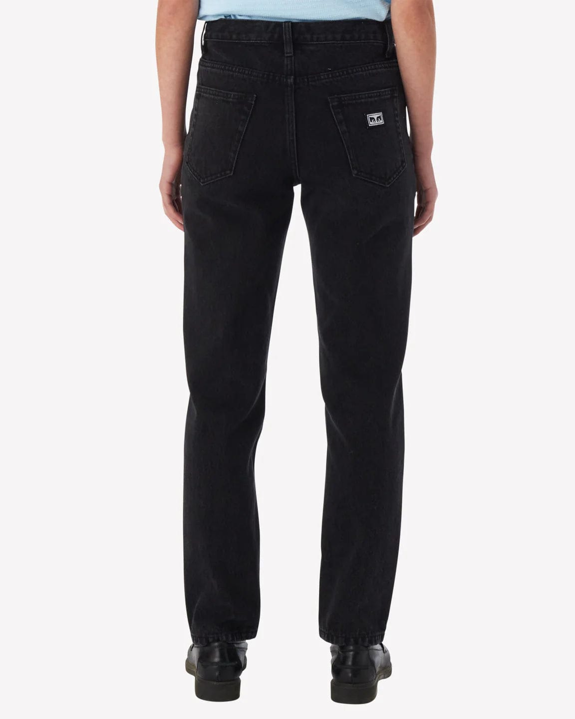 Obey Pantalons Effortless Denim Faded Black