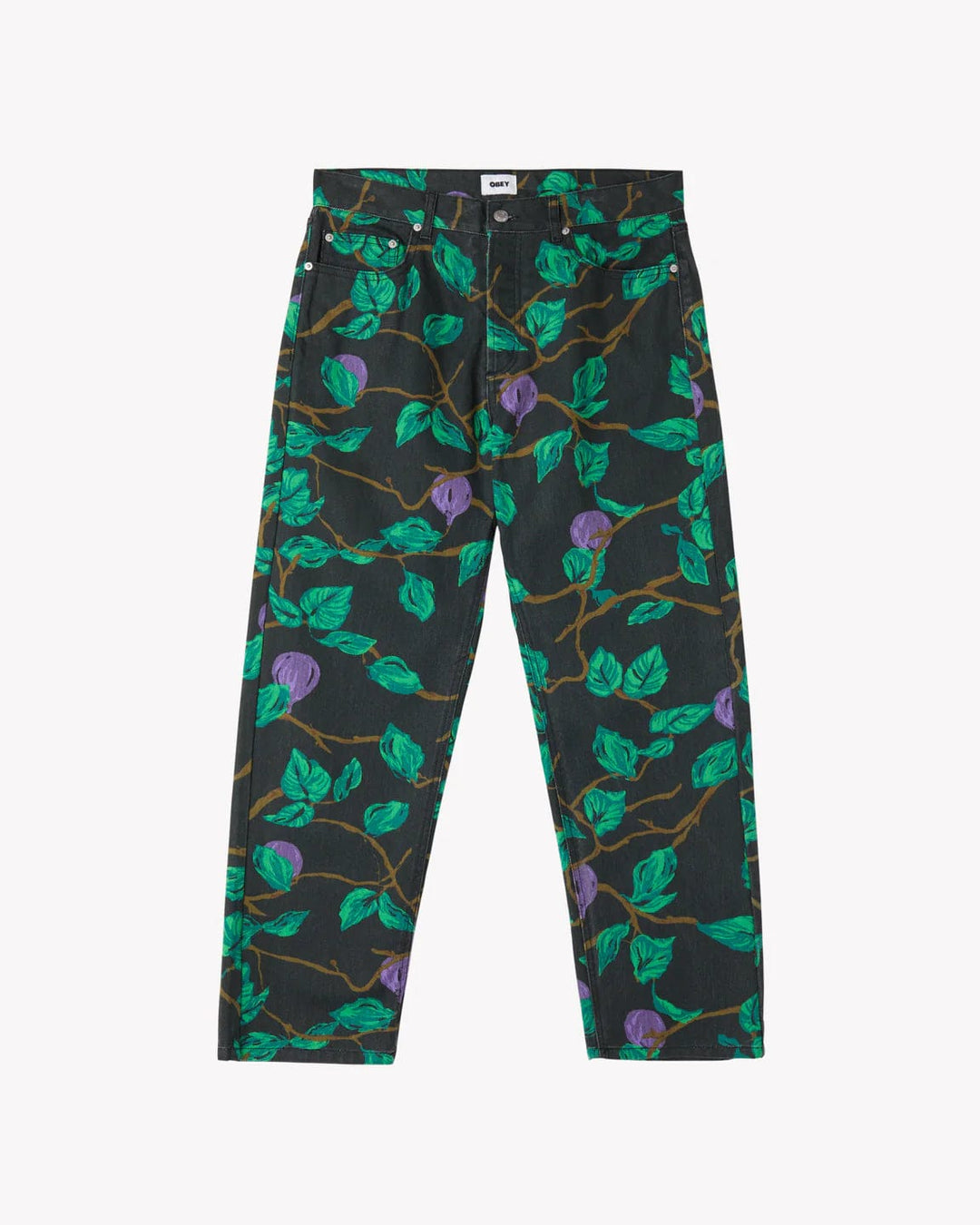 Obey Pantalons Hardwork Printed Denim Rosin
