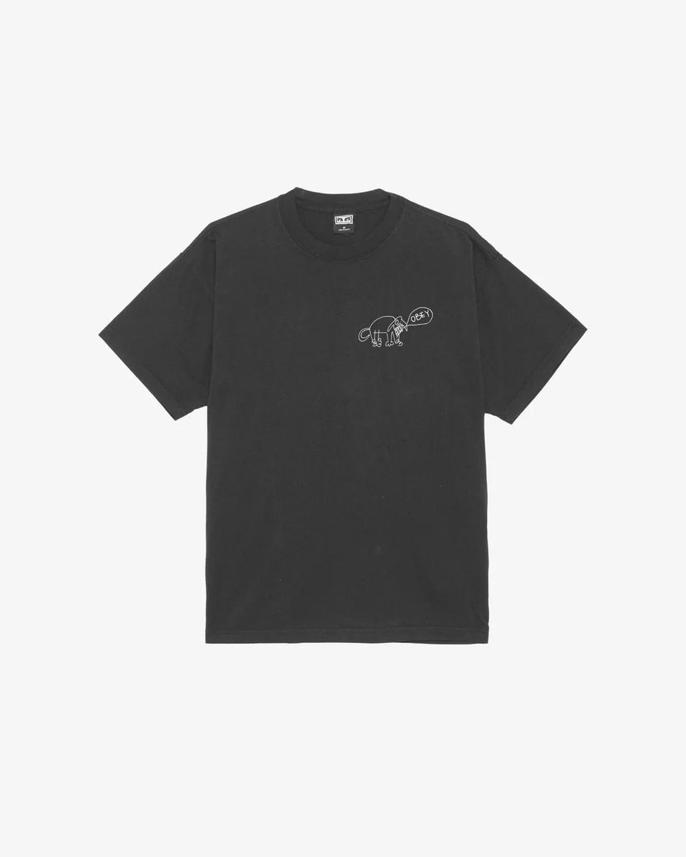 Obey T-shirt Angry Dod Vintage Black