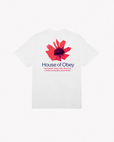 Obey T-shirt House Of Obey Floral White