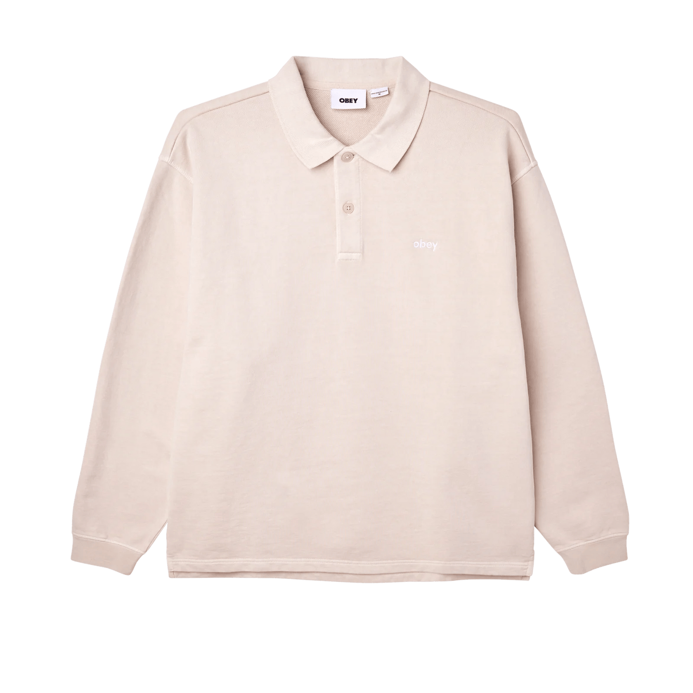 Obey T-shirt Lowercase Pigment Polo Clay
