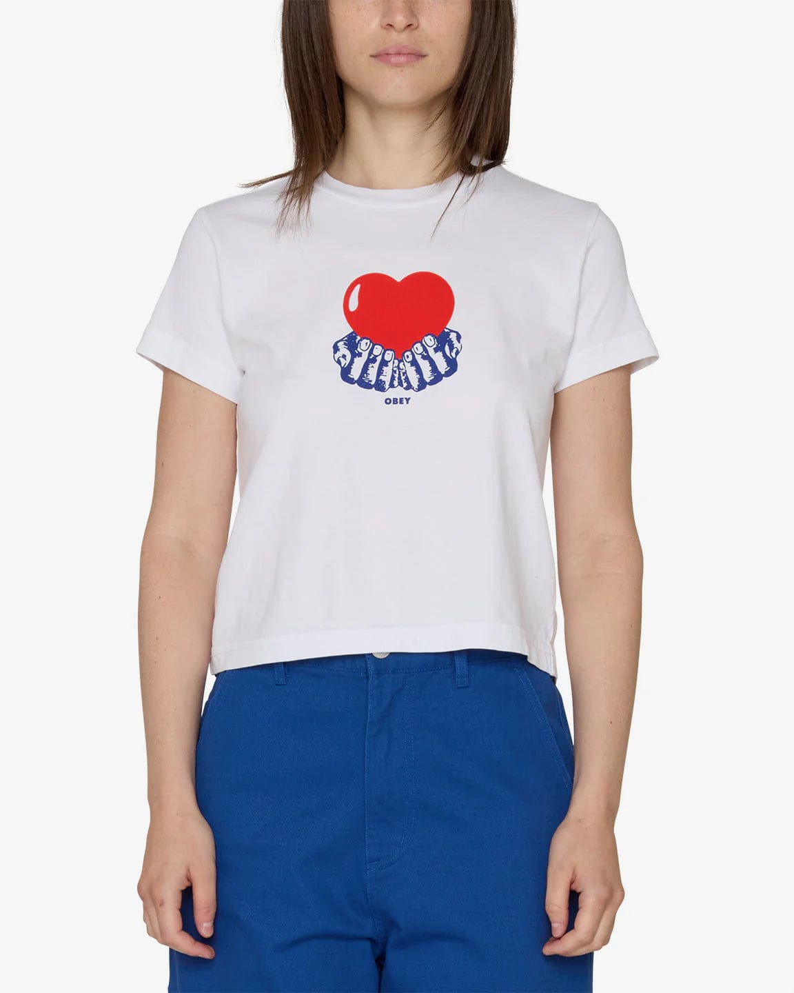 Obey T-shirt Pure Love White