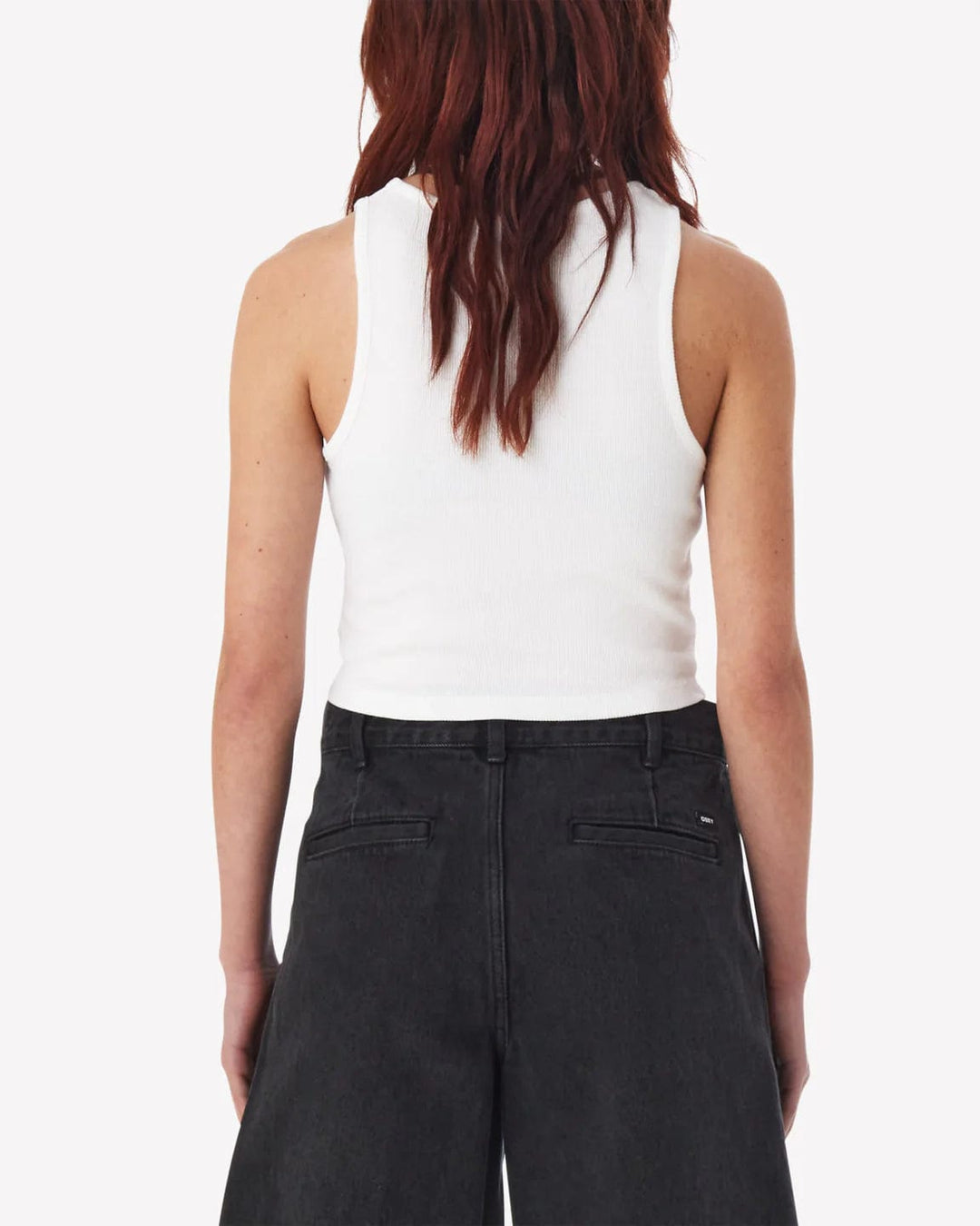 Obey Pantalons Bubble Type Rib Tank White