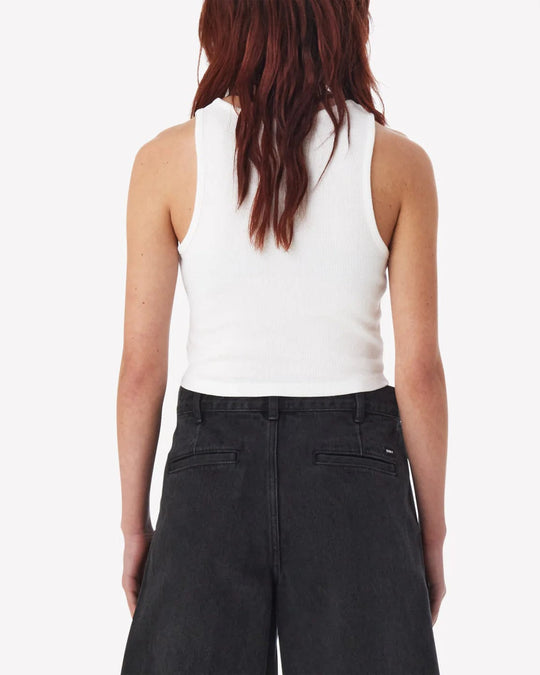 Obey Pantalons Bubble Type Rib Tank White