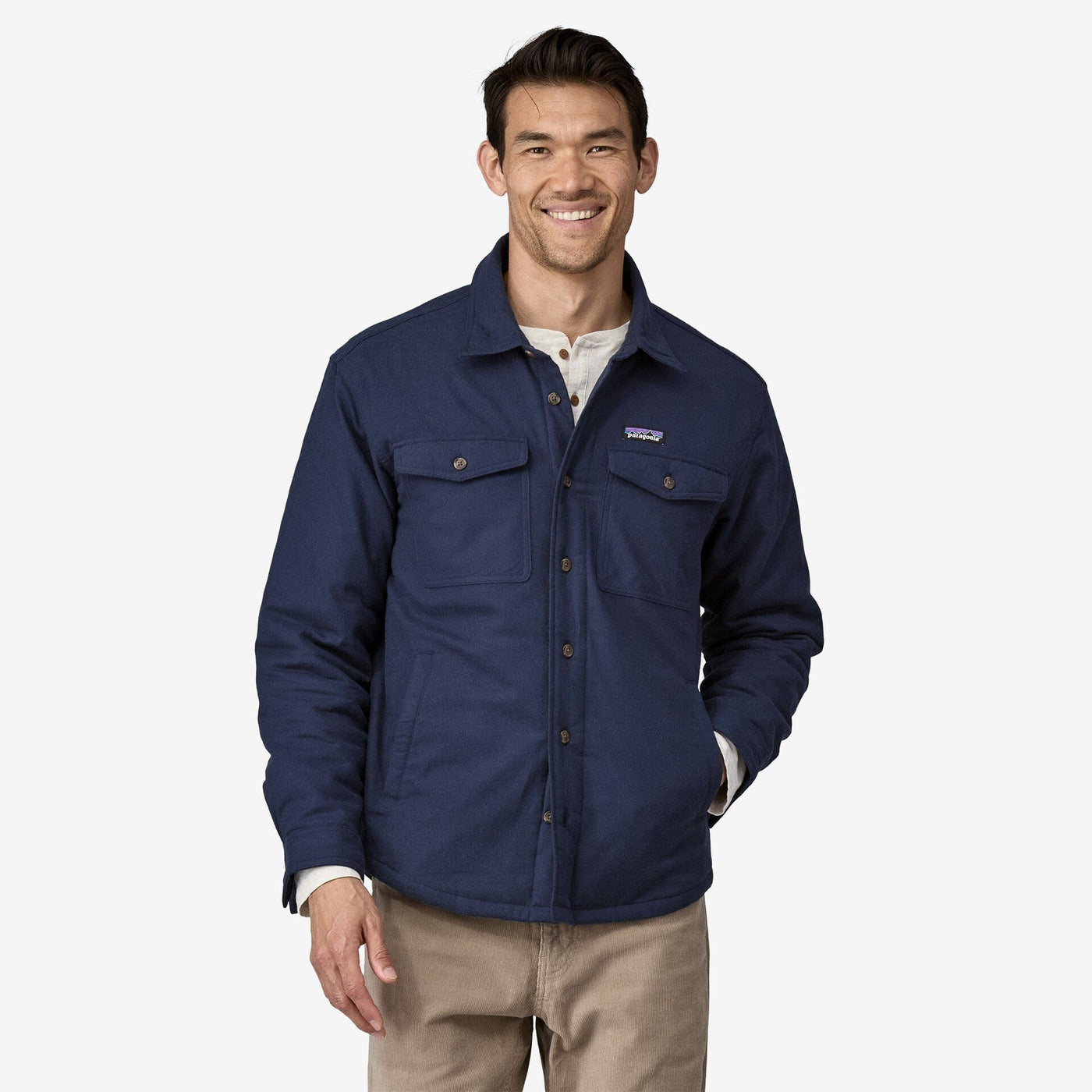 Patagonia Manteaux et vestes Men's Lightweight Insulated Fjord Flannel Shirt New Navy