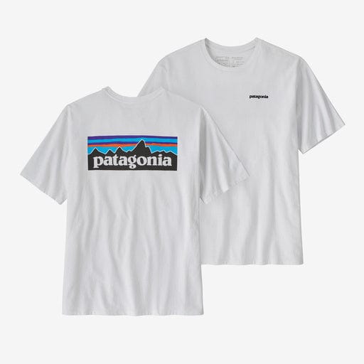 Patagonia T-shirt Men's P-6 Logo Responsibili-Tee White