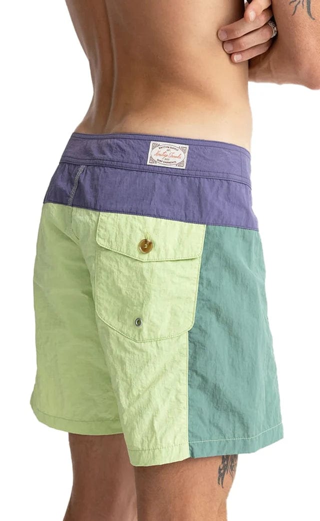 Rhythm. Boardshort Héritage Block Trunk Mint