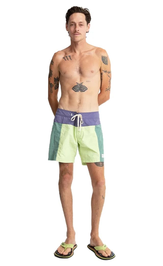 Rhythm. Boardshort Héritage Block Trunk Mint