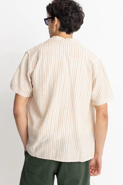 Rhythm. Chemises Vacation Stripe Ss Shirt Natural