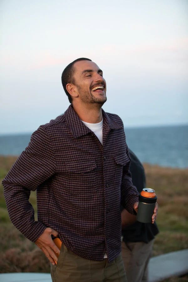 Rhythm. Manteaux et vestes Check Overshirt Plum