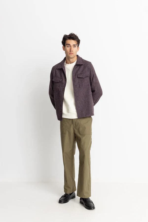 Rhythm. Manteaux et vestes Check Overshirt Plum