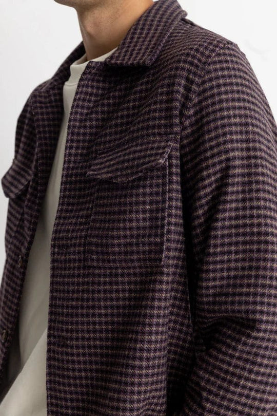 Rhythm. Manteaux et vestes Check Overshirt Plum
