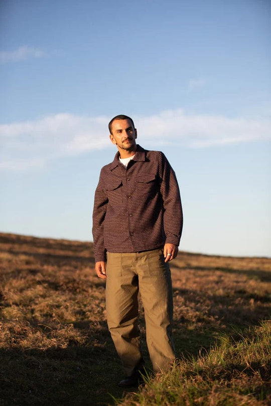 Rhythm. Manteaux et vestes Check Overshirt Plum