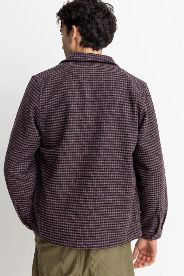 Rhythm. Manteaux et vestes Check Overshirt Plum