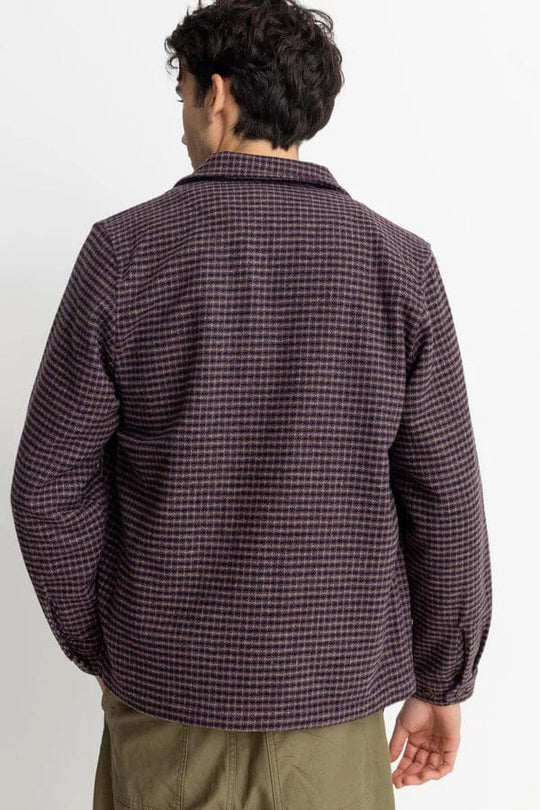 Rhythm. Manteaux et vestes Check Overshirt Plum
