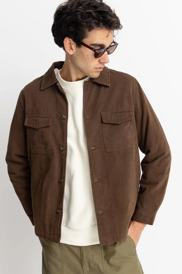 Rhythm. Manteaux et vestes Insulated Overshirt Chocolate