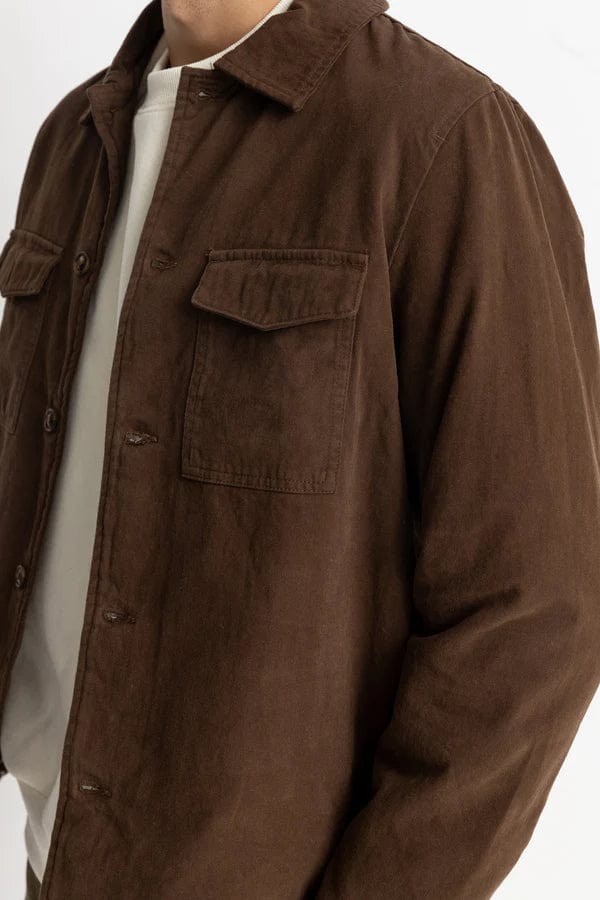 Rhythm. Manteaux et vestes Insulated Overshirt Chocolate