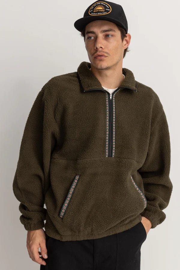 Rhythm. Manteaux et vestes Sherpa Pull-over Olive