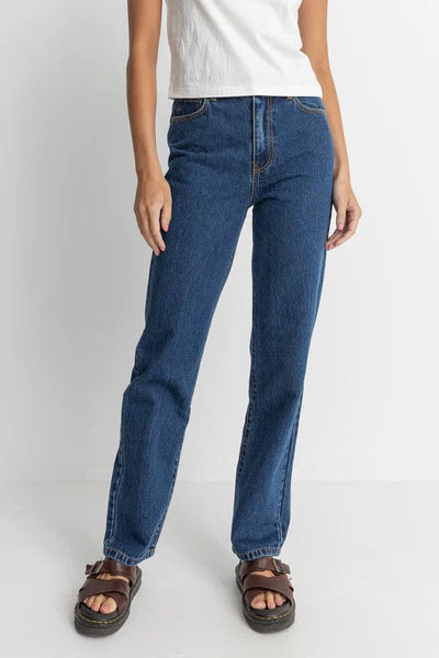 Rhythm. Pantalons Dakota Straight Leg Jean Dark Wash