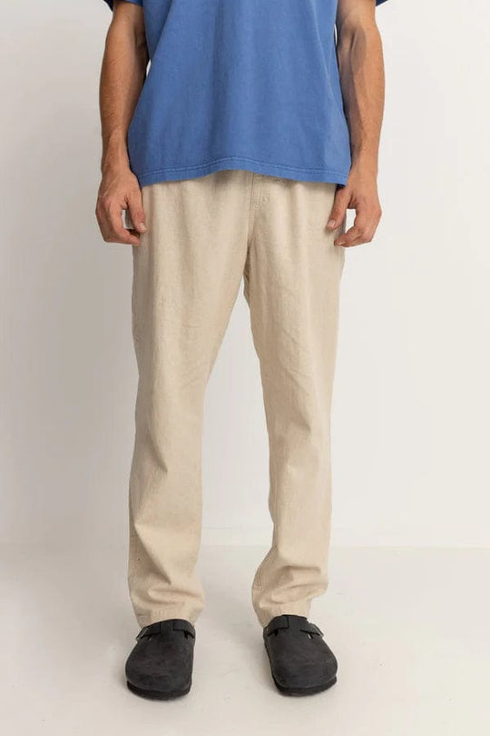 Rhythm. Pantalons Linen Jam Pant Bone