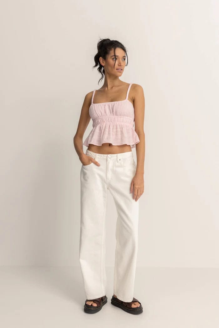 Rhythm. Pantalons Lula Low Rise Pant Cream