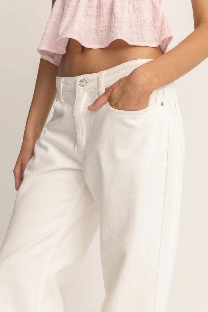 Rhythm. Pantalons Lula Low Rise Pant Cream