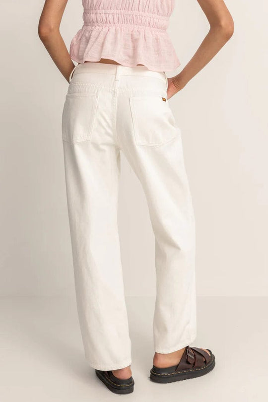 Rhythm. Pantalons Lula Low Rise Pant Cream
