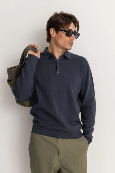 Rhythm. polo Rory Ls Polo Navy