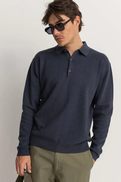 Rhythm. polo Rory Ls Polo Navy