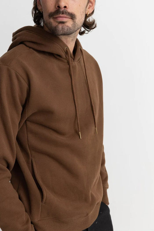 Rhythm. Sweat & Pull Classic Hood Fleece Chocolate