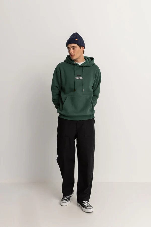 Rhythm. Sweat & Pull Embroidered Fleece Hood Pine