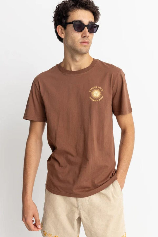 Rhythm. T-shirt Sun Life Ss T-Shirt Chocolate