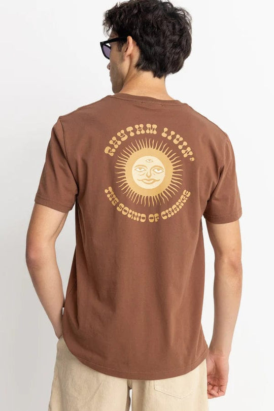 Rhythm. T-shirt Sun Life Ss T-Shirt Chocolate