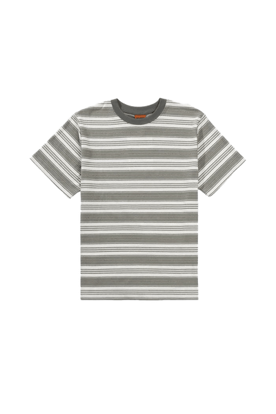 Rhythm. T-shirt Vintage Stripe Ss Shirt Olive