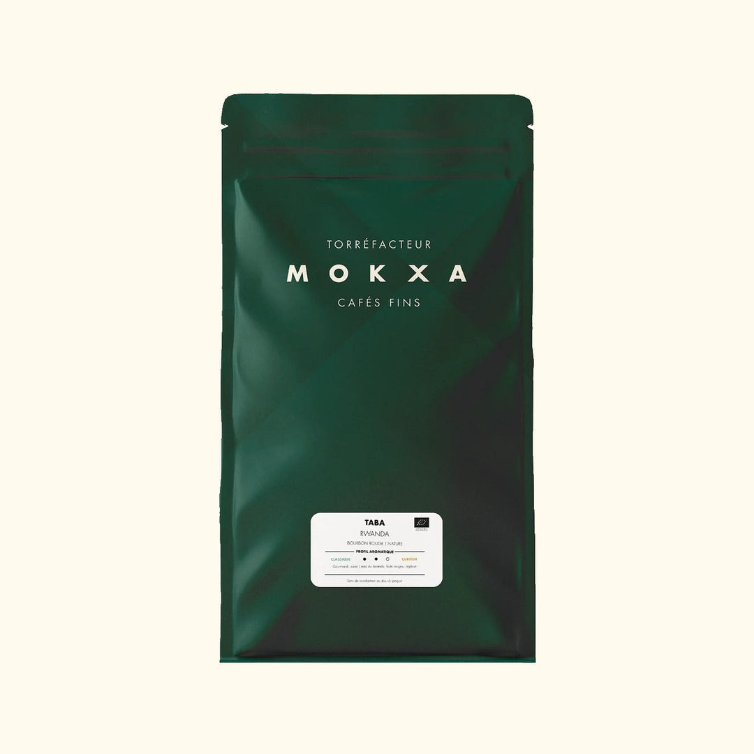 Café du Rwanda BIO Taba en grains — paquet torréfié à Lyon, Mates Café